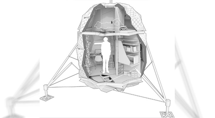خانه مجهز برای زندگی روی ماه