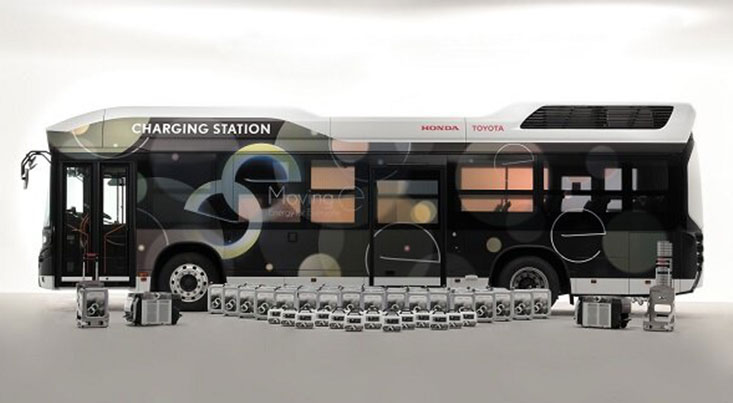 تبدیل اتوبوس به منبع شارژ سیار